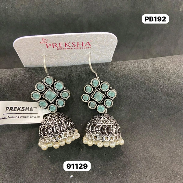 Oxidised Jhumki 