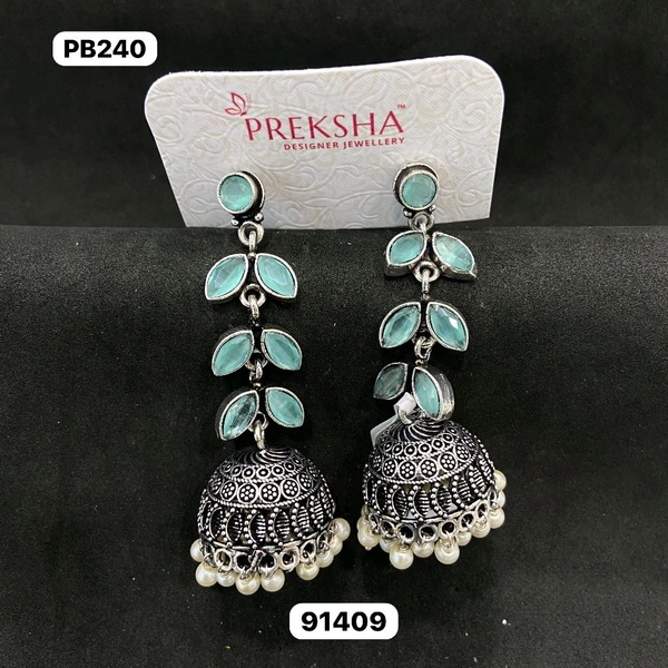 Oxidised Jhumki 