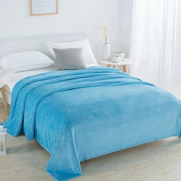 MORADO 190 GSM Flannel Super Soft Warm Single Blanket for Winters - 60x90 Inches, Aqua - 60x90 Inches, Aqua