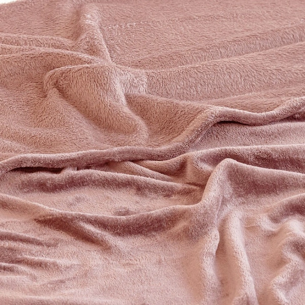 MORADO 190 GSM Flannel Super Soft Warm Double Blanket for Winters - 90x90 Inches, Mocha - 90x90 Inches, Mocha