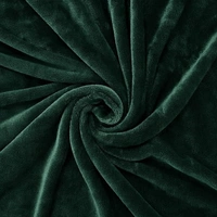 MORADO 190 GSM Flannel Super Soft Warm Double Blanket for Winters - 90x90 Inches, Olive Green - 90x90 Inches, Olive Green