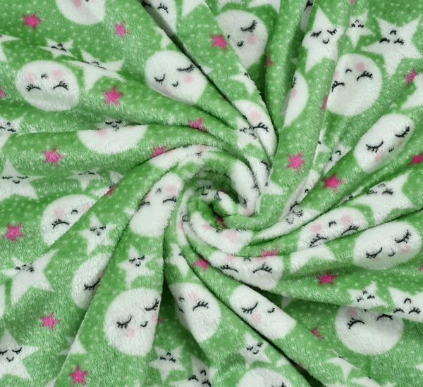 MORADO 190 GSM Flannel Super Soft Warm Single Blanket for Winters - 60x90 Inches, Green & White - 60x90 Inches, Green & White