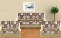 MORADO 7 Seater Sofa Cover  Sofa Panel Premium Quality, Chenille for Ultimate Protection and Style Durable, 3+2+2 Settee Slipcover in Brown, - Brown
