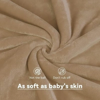 MORADO 190 GSM Flannel Super Soft Warm Double Bed Quilt Cover/Duvet Cover/Rajai Cover/Blanket Cover for Winters with Zipper -90x100 Inches, Camel - 90x100 Inches, Camel