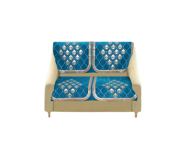 MORADO 7 Seater Sofa Cover  Sofa Panel Premium Quality, Chenille for Ultimate Protection and Style Durable, 3+2+2 Settee Slipcover in Aqua, - Aqua
