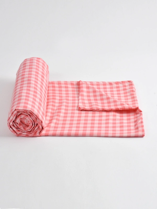 MORADO Glace Cotton Single Duvet Cover/Rajai Cover/Blanket Cover with Zipper (60x90 Inches) - 60x90 Inches, Pink