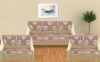 MORADO 7 Seater Sofa Cover  Sofa Panel Premium Quality, Chenille for Ultimate Protection and Style Durable, 3+2+2Settee Slipcover in Peach, - Peach