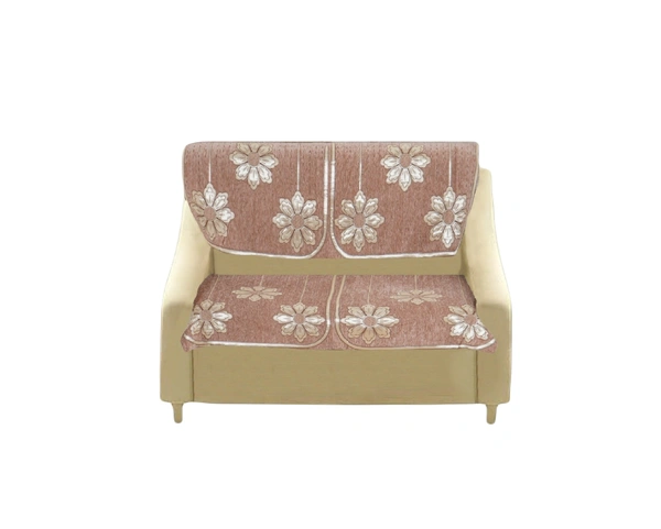 MORADO 7 Seater Sofa Cover  Sofa Panel Premium Quality, Chenille for Ultimate Protection and Style Durable, 3+2+2Settee Slipcover in Peach, - Peach