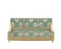 MORADO 7 Seater Sofa Cover  Sofa Panel Premium Quality, Chenille for Ultimate Protection and Style Durable, 3+2+2 Settee Slipcover in Light Green, - Light Green