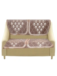 MORADO 7 Seater Sofa Cover  Sofa Panel Premium Quality, Chenille for Ultimate Protection and Style Durable, 3+2+2 Settee Slipcover in Brown, - Brown