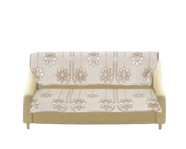 MORADO 7 Seater Sofa Cover  Sofa Panel Premium Quality, Chenille for Ultimate Protection and Style Durable, 3+2+2 Settee Slipcover in Off White, - Off White