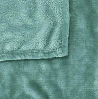 MORADO 190 GSM Flannel Super Soft Warm Double Bed Bedsheet with 2 Pillow Covers for Winters - 90x100 Inches, Sea Green - 90x100 Inches, Sea Green