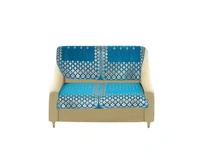 MORADO 7 Seater Sofa Cover  Sofa Panel Premium Quality, Chenille for Ultimate Protection and Style Durable, 3+2+2 Settee Slipcover in Sea Green, - Aqua