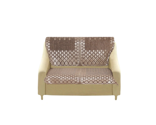 MORADO 7 Seater Sofa Cover  Sofa Panel Premium Quality, Chenille for Ultimate Protection and Style Durable, 3+2+2 Settee Slipcover in Brown, - Brown
