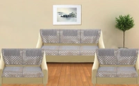 MORADO 7 Seater Sofa Cover  Sofa Panel Premium Quality, Chenille for Ultimate Protection and Style Durable, 3+2+2 Settee Slipcover in Light Grey, - Light Grey