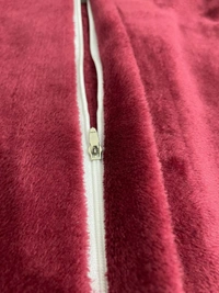 MORADO 190 GSM Flannel Super Soft Warm Single Bed Quilt Cover/Duvet Cover/Rajai Cover/Blanket Cover for Winters with Zipper -60x90 Inches, Vintage Maroon - 60x90 Inches, Vintage Maroon