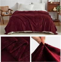 MORADO 190 GSM Flannel Super Soft Warm Single Blanket for Winters - 60x90 Inches, Vintage Maroon - 60x90 Inches, Maroon