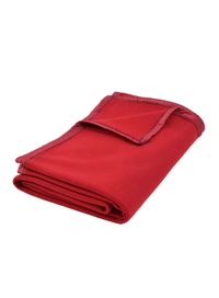 MORADO Polar Fleece Blanket for Mild Winters & AC Rooms with Satin Border | Soft & Cozy | All Season Blanket | Double Bed Size - 90x90 Inches - 90x90 Inches, Maroon