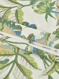 MORADO Glace Cotton Single Duvet Cover/Rajai Cover/Blanket Cover with Zipper (60x90 Inches) - 60x90 Inches, Green