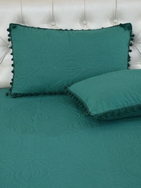 MORADO Glace Cotton Luxury Ultrasonic Printed Lightweight All Season Bedspreads/Quilted Bed Cover With 2 King Size Pillow Covers - (90x100 inches - Multicolor) - 90x100 Inches, Green