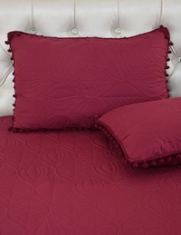 MORADO Glace Cotton Luxury Ultrasonic Printed Lightweight All Season Bedspreads/Quilted Bed Cover With 2 King Size Pillow Covers - (90x100 inches - Pink) - 90x100 Inches, Mauve