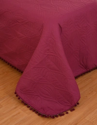 MORADO Glace Cotton Luxury Ultrasonic Printed Lightweight All Season Bedspreads/Quilted Bed Cover With 2 King Size Pillow Covers - (90x100 inches - Pink) - 90x100 Inches, Mauve