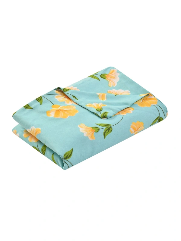MORADO Glace cotton Double Bed Quilt Cover / Duvet Cover / Rajai Cover / Blanket Cover with Zipper (90x100 Inches) - Green