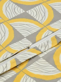 MORADO Glace Cotton Single / Duvet Cover / Rajai Cover / Blanket Cover with Zipper (60x90 Inches, Yellow Grey) - Pink