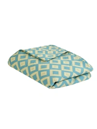 MORADO Glace Cotton Double Bed Size Reversible Quilt Cover/Duvet Cover/Rajai Cover/Blanket Cover with Zipper (90 X 100 Inches, Green Yellow) - Green