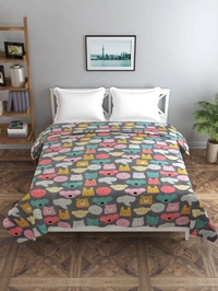 MORADO Glace Cotton Double / Duvet Cover / Rajai Cover / Blanket Cover with Zipper (90x100 Inches, MultiColor) - 90x100 Inches, Mutlicolor