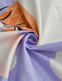 MORADO Glace Cotton Double / Duvet Cover / Rajai Cover / Blanket Cover with Zipper (90x100 Inches, Puple) - 90x100 Inches, Purple