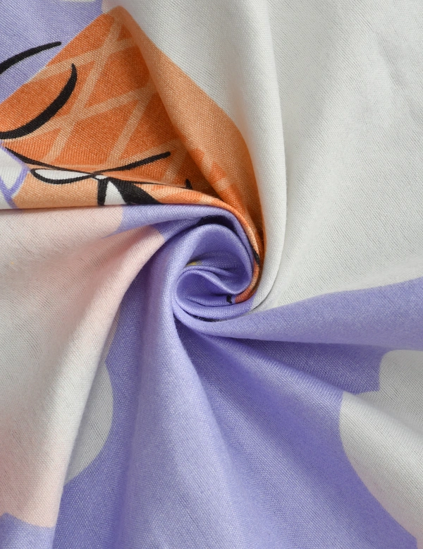 MORADO Glace Cotton Single / Duvet Cover / Rajai Cover / Blanket Cover with Zipper (60x90 Inches, Puple) - 60x90 Inches, Purple