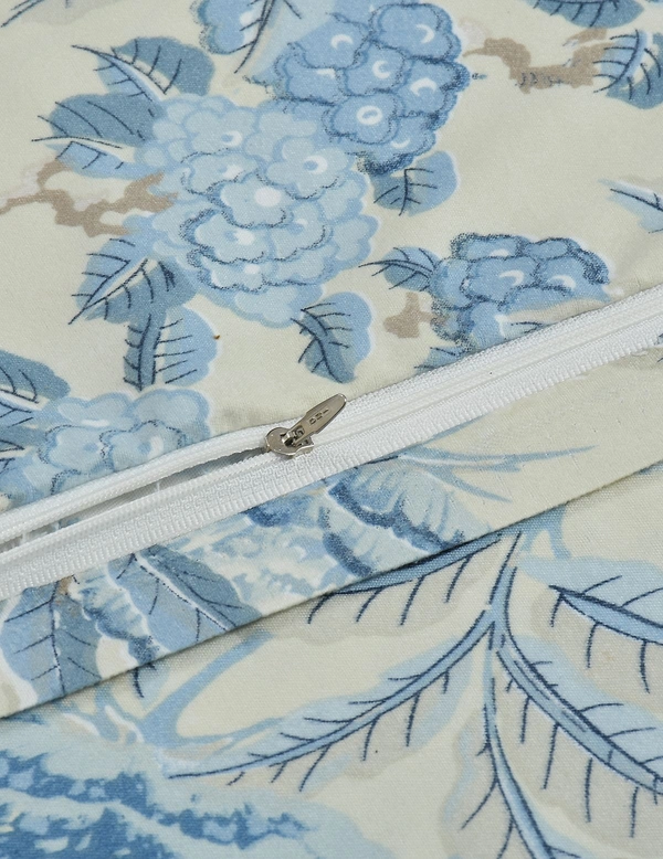 MORADO Glace Cotton Double Duvet Cover/Rajai Cover/Blanket Cover with Zipper (90x100 Inches) - 90x100 Inches, Blue