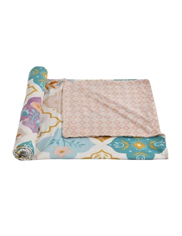 MORADO Glace Cotton Double Duvet Cover/Rajai Cover/Blanket Cover with Zipper (90x100 Inches) - 90x100 Inches
