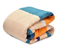 MORADO Glace cotton Printed Reversible 150 GSM AC Comforter/Quilt/Blanket for Double Bed (90x100 Inches) - 90x100 Inches, Green Beige