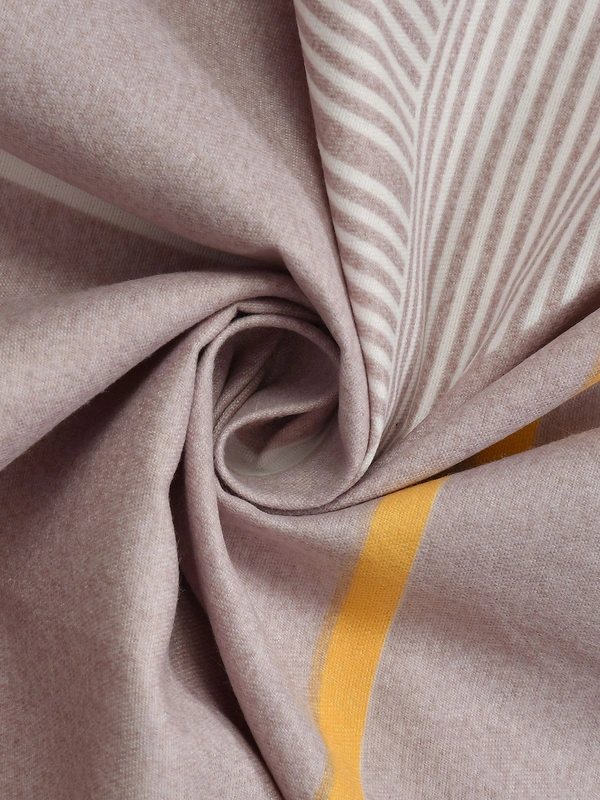 MORADO Premium Glace Cotton Elastic Fitted Double Bedsheet with 2 King Size Pillow Covers (72x78x8 Inches) - 72x78x8 Inches, Brown