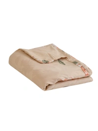MORADO Glace Cotton Double Bed Quilt Cover / Duvet Cover / Rajai Cover / Blanket Cover with Zipper (90x100 Inches) - Peach