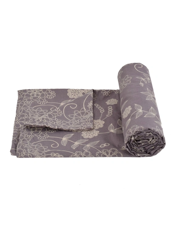 MORADO Glace Cotton Single Duvet Cover/Rajai Cover/Blanket Cover with Zipper (60x90 Inch, Mauve) - 60x90 Inches, Mauve
