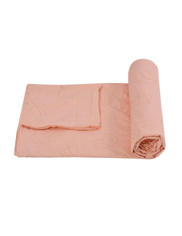 MORADO Glace Cotton Single Duvet Cover/Rajai Cover/Blanket Cover with Zipper (60x90 Inch, Peach) - 60x90 Inches, Peach