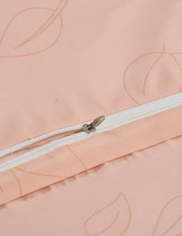 MORADO Glace Cotton Single Duvet Cover/Rajai Cover/Blanket Cover with Zipper (60x90 Inch, Peach) - 60x90 Inches, Peach