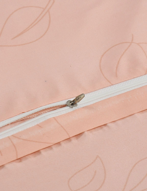 MORADO Glace Cotton Single Duvet Cover/Rajai Cover/Blanket Cover with Zipper (60x90 Inch, Peach) - 60x90 Inches, Peach