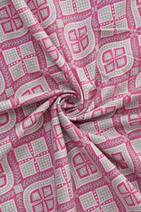 MORADO Premium Cotton Casement Elastic Fitted Double Bedsheet with 2 Pillow Covers (72x78x8 Inches) - Pink