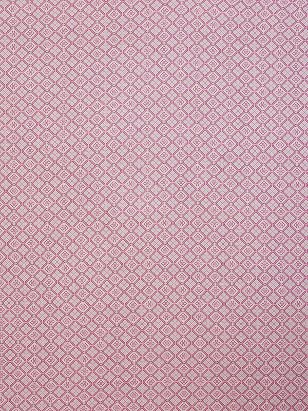 MORADO Premium Cotton Casement Elastic Fitted Double Bedsheet with 2 Pillow Covers (72x78x8 Inches) - Pink