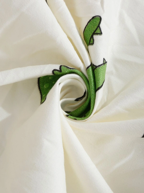 MORADO Premium Glace Cotton Elastic Fitted Double Bedsheet with 2 Pillow Covers (72x78x8 Inches) - Offwhite