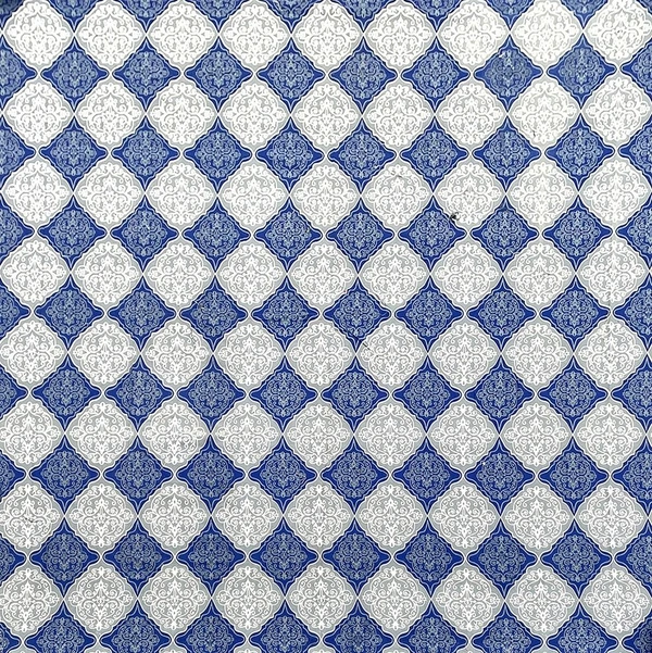 MORADO Premium Cotton Casement Elastic Fitted Double Bedsheet with 2 Pillow Covers (72x78x8 Inches) - Blue White