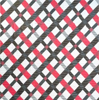 MORADO Premium Cotton Casement Elastic Fitted Double Bedsheet with 2 Pillow Covers (72x78x8 Inches) - Red Black