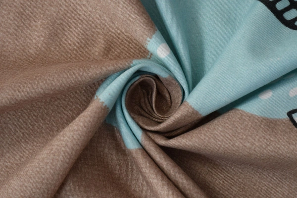 MORADO Premium Glace Cotton Elastic Fitted Double Bedsheet with 2 Pillow Covers (72x78x8 Inches) - Brown