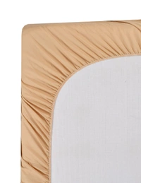 MORADO Water Resistant Terry Cotton Queen/King Size Elastic Fitted Mattress Protector (75x78x12 Inches - Fits Up To 12 Inches Mattress), Beige - 75x78x12 Inches, Beige