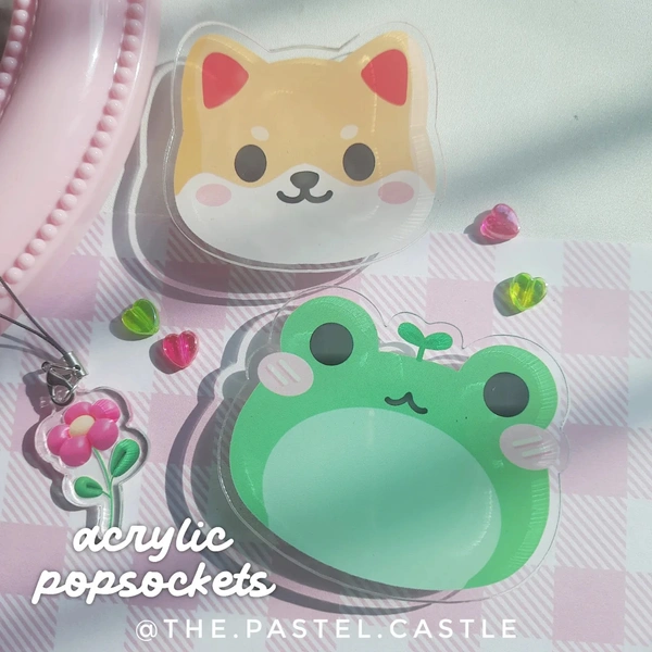 Acrylic Popsocket / Griptok - Shiba