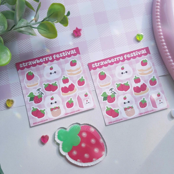 Strawberry Festival Stickersheet